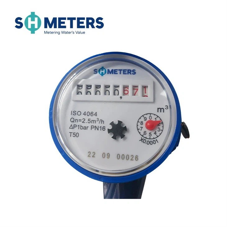 15mm-25mm Brass Body Single-Jet Water Meter