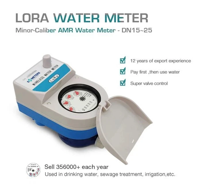 عداد المياه اللاسلكي Lora Smart Water DN15-هيكل نحاسي DN25